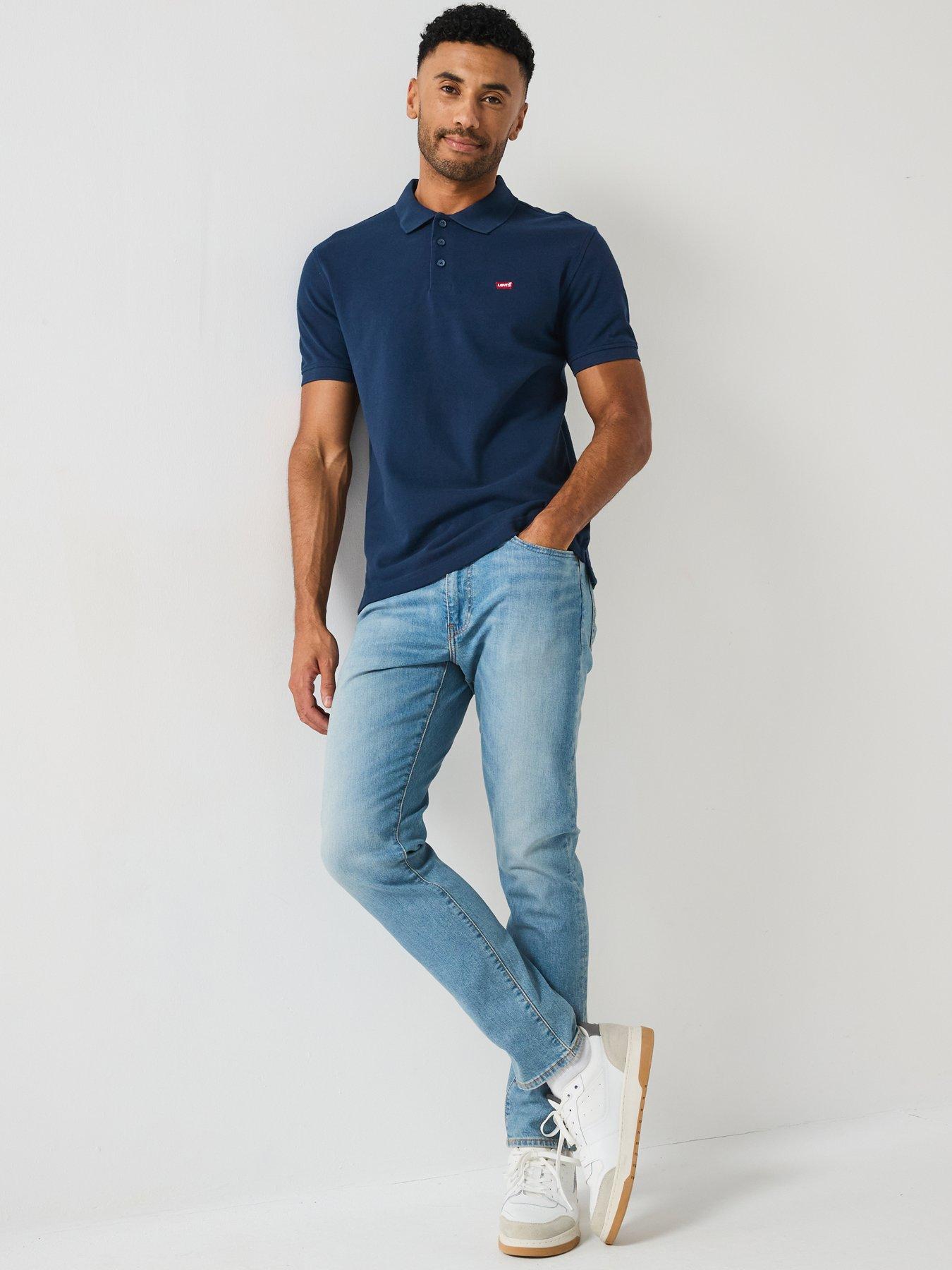 Image 4 of 5 of Levi's Embroidered Logo Polo - Navy