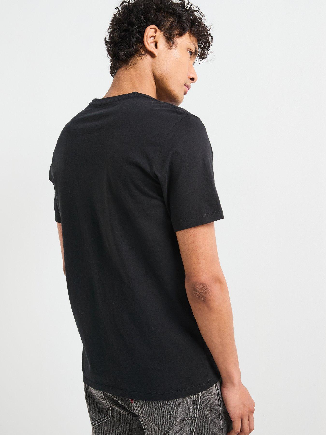 Levis plain black t shirt sale