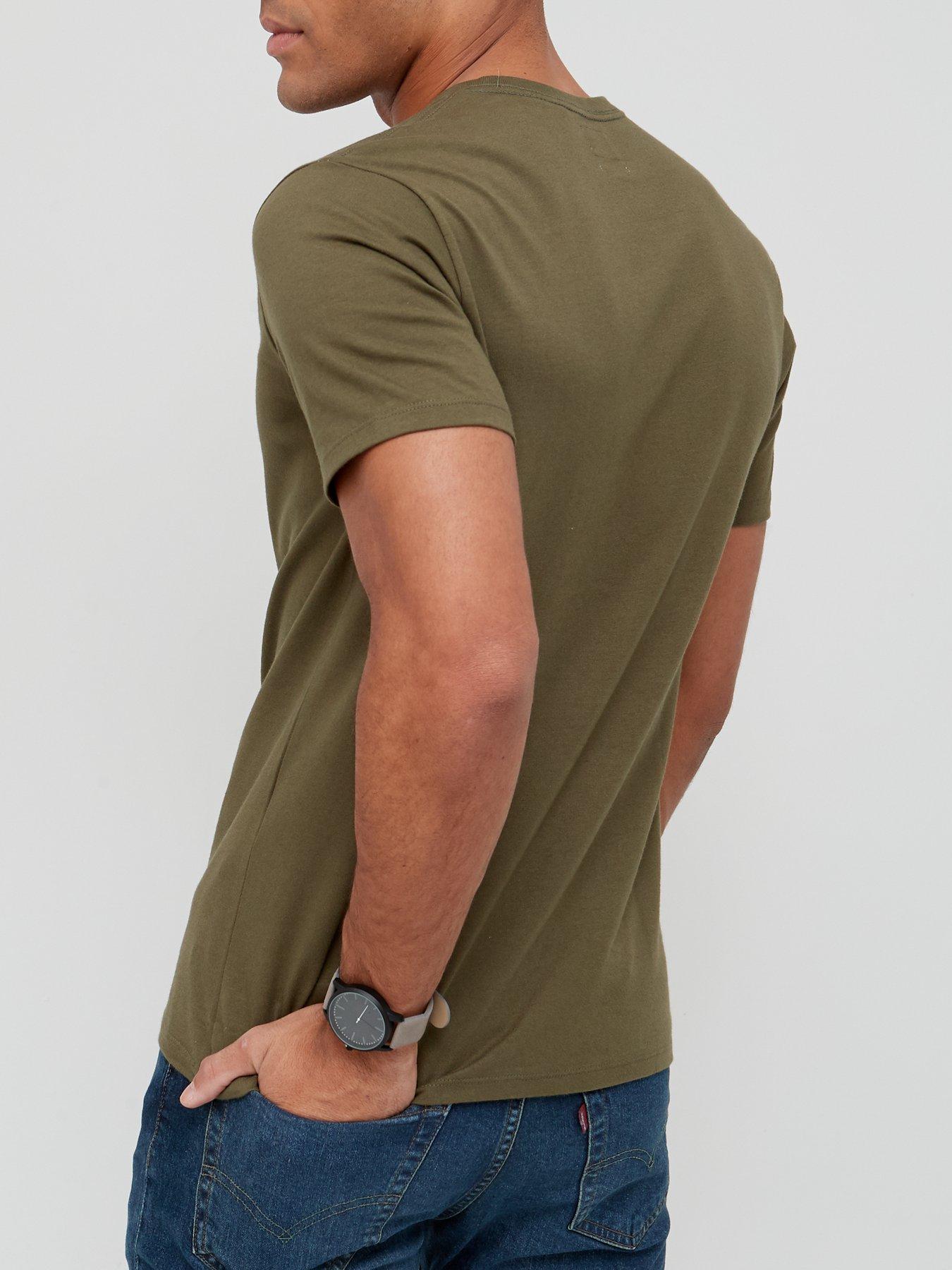 Levi's olive green clearance t shirt