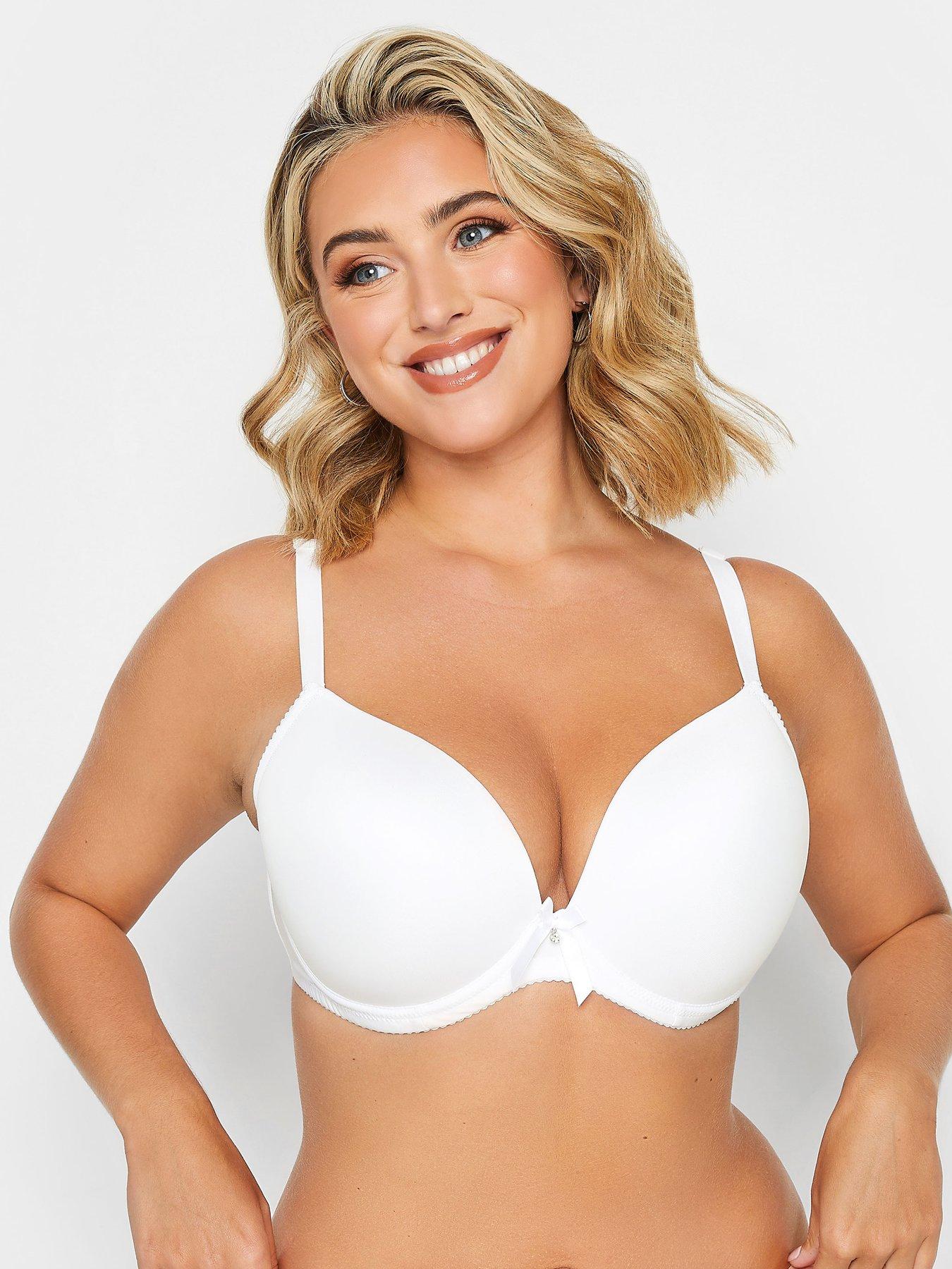 YOURS 2 PACK White & Black Moulded Underwired T-Shirt Bras