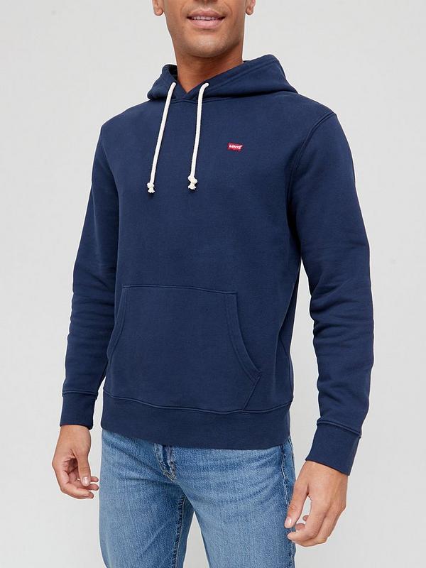 Levi's Embroidered Logo Overhead Hoodie - Navy 