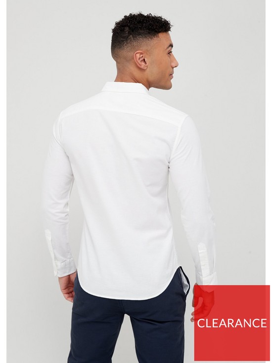 stillFront image of levis-slim-fit-embroidered-logo-shirt-white