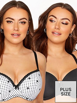 yours-yours-2-pack-mono-spot-t-shirt-bra-black yours-yours-2-pack-mono-spot-t-shirt-bra-black