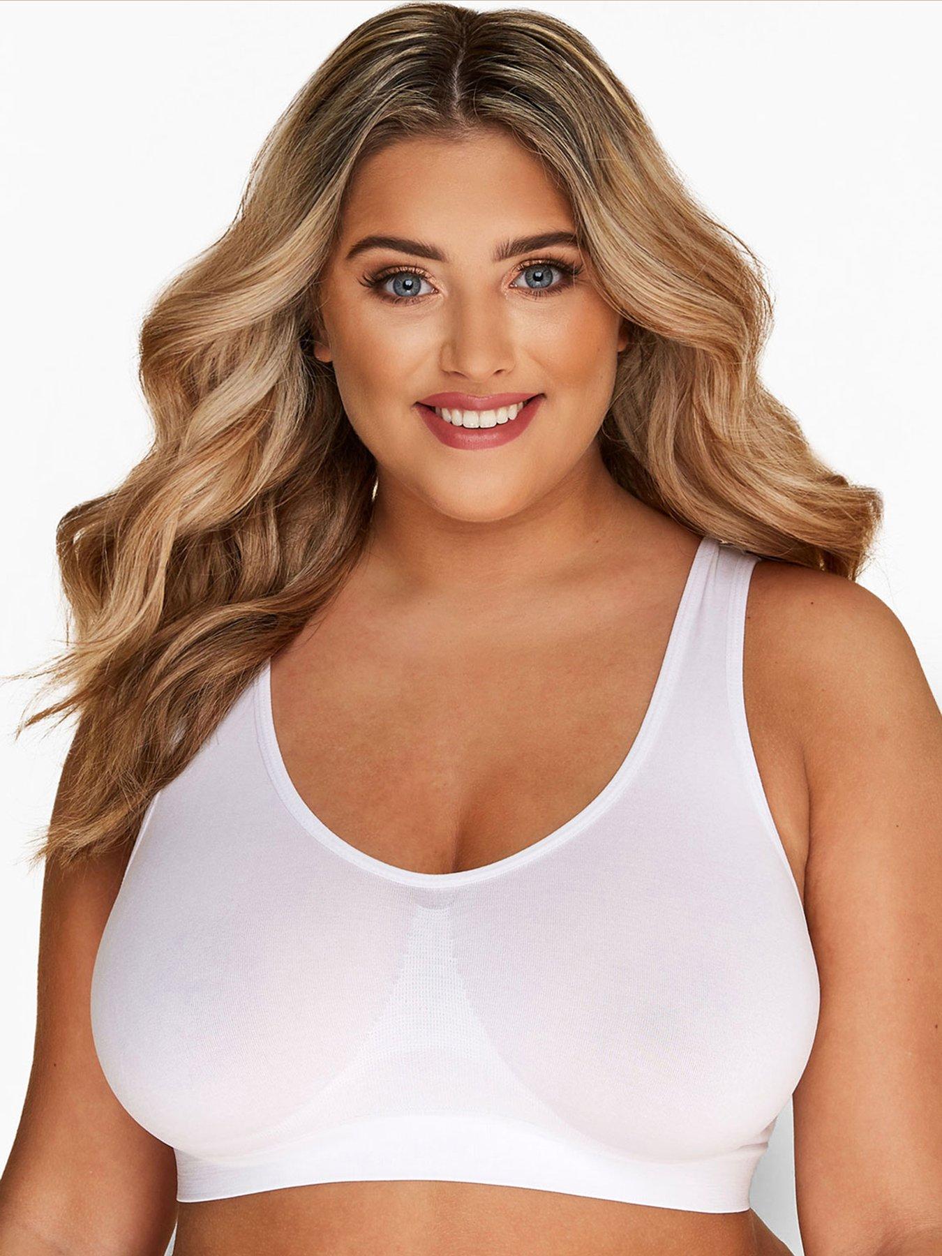 undefined Seamless Unpadded Bra - White