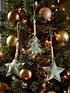  image of festive-set-3-mint-fabric-treestar-christmas-tree-decorations
