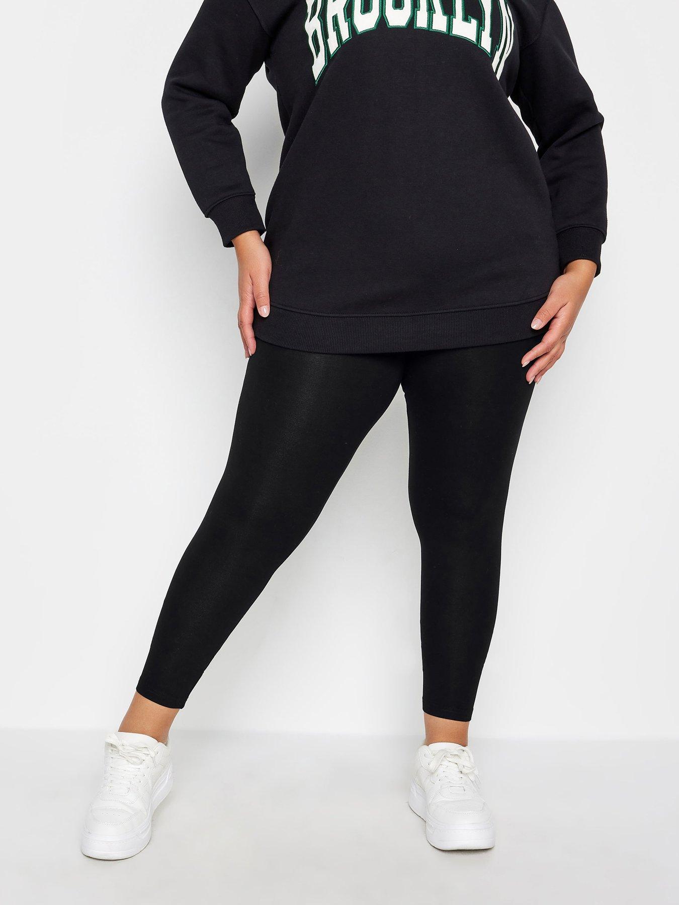 Yours Viscose Elastane 2 Pack & Legging, Black, Size 22, Inside Leg 30, Women