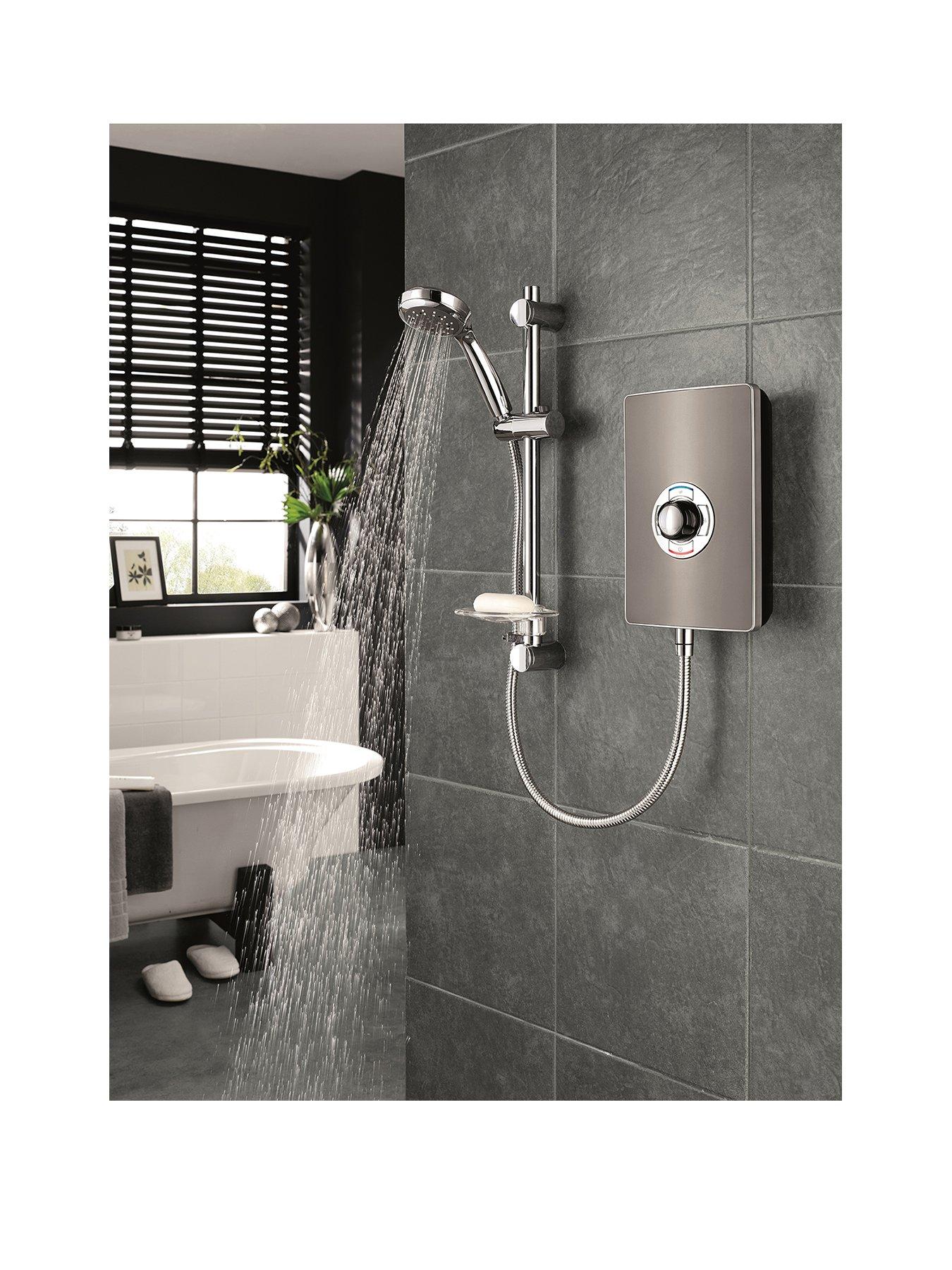 Triton Collection Gun Metal Electric Shower - 8.5kw