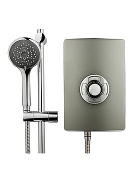 Product photograph of Triton Collection Gun Metal Electric Shower - 8 5kw from very.co.uk