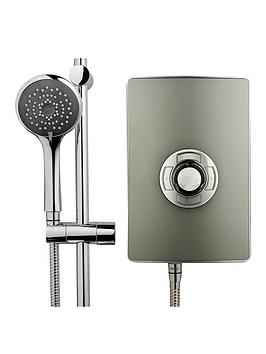 Product photograph of Triton Collection Gun Metal Electric Shower - 9 5kw from very.co.uk