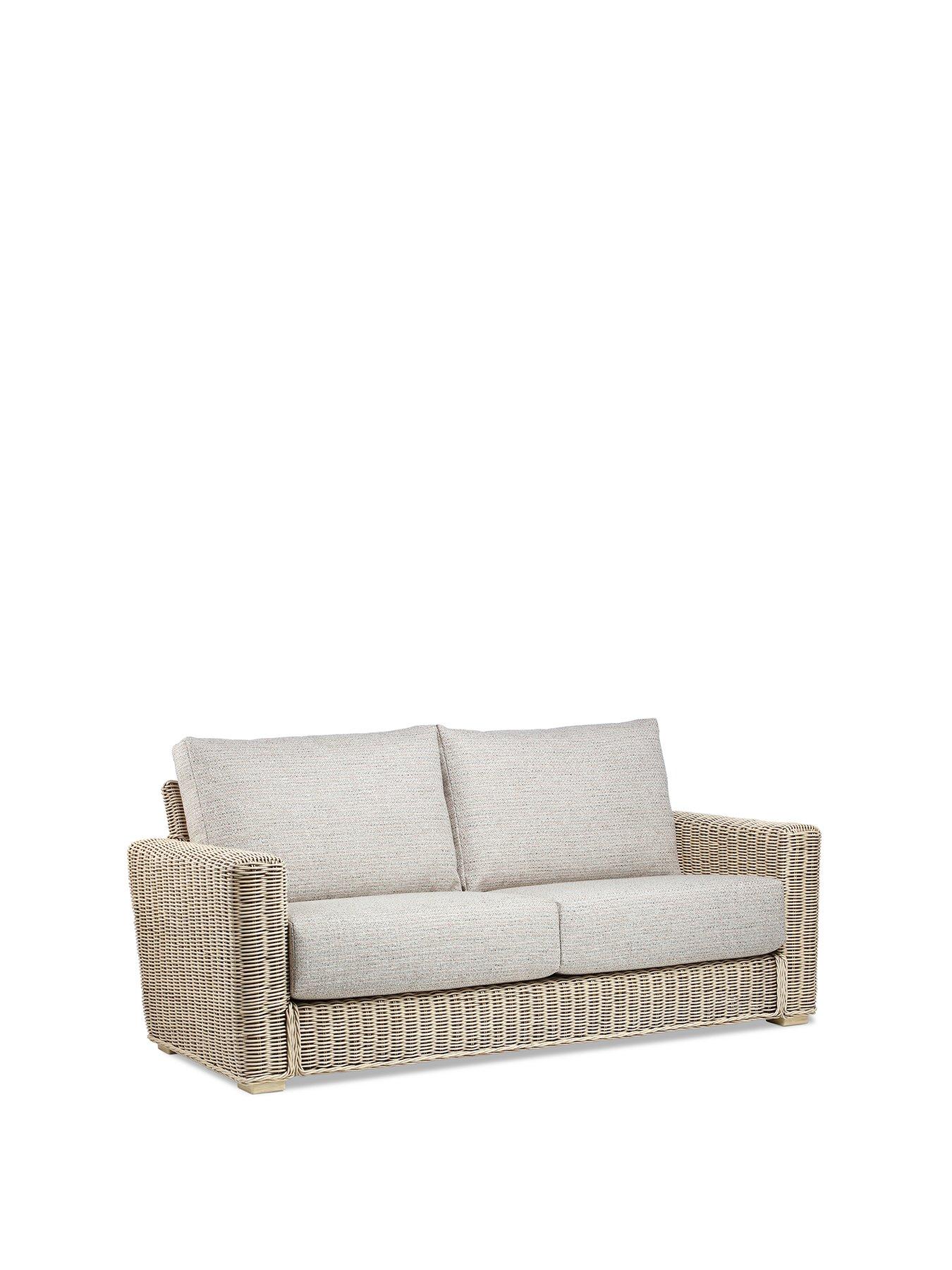 Product photograph of Desser Burford Conservatory 3-seater Sofa from very.co.uk