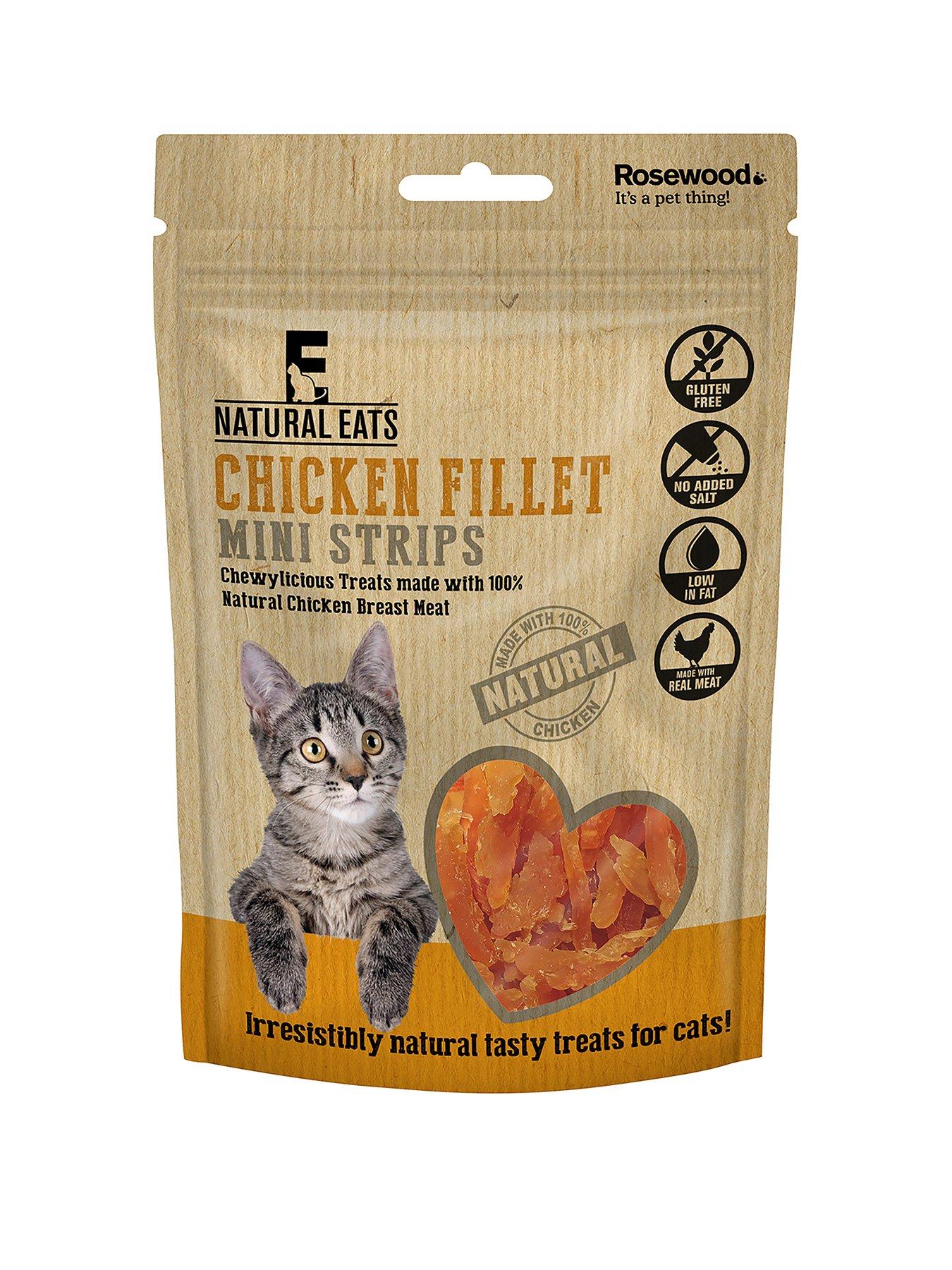 Product photograph of Natural Eats Cat Chicken Fillet Mini Strips 50g X 18 Packs from very.co.uk