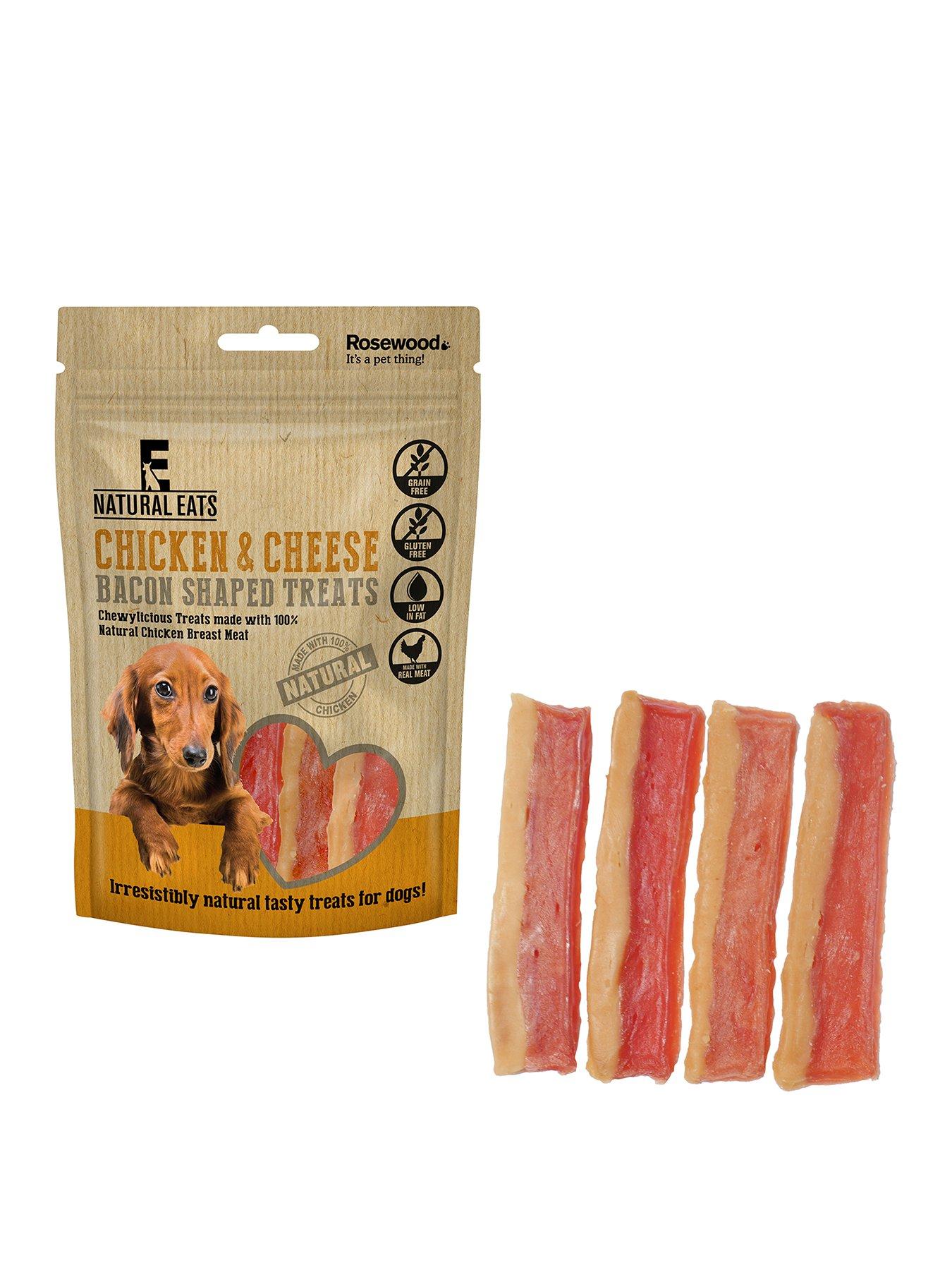 Product photograph of Natural Eats Chicken Cheese Bacon Treats 100g X 12 Packs from very.co.uk