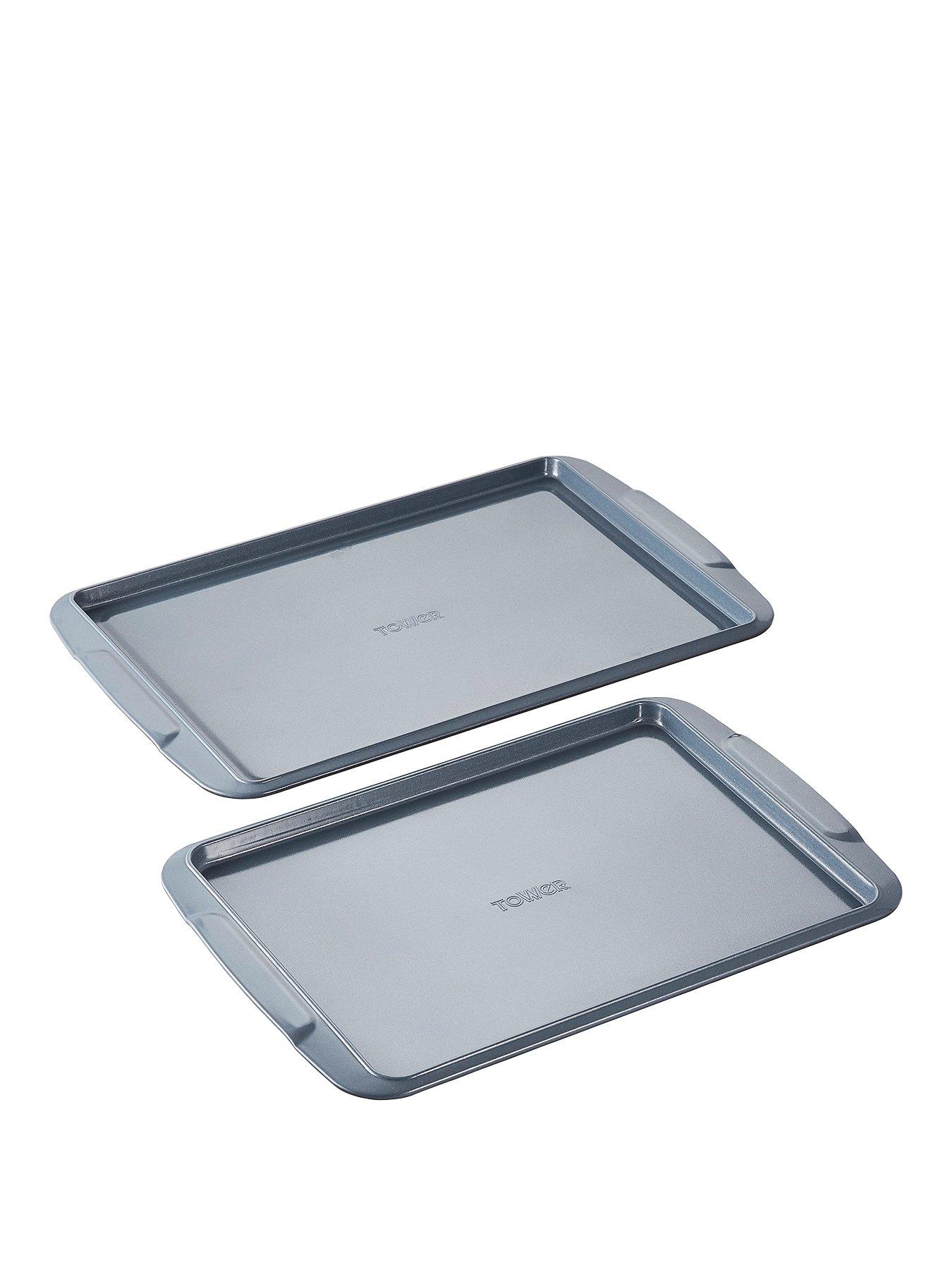 Product photograph of Tower Cerasure 2-piece Baking Tray Set from very.co.uk