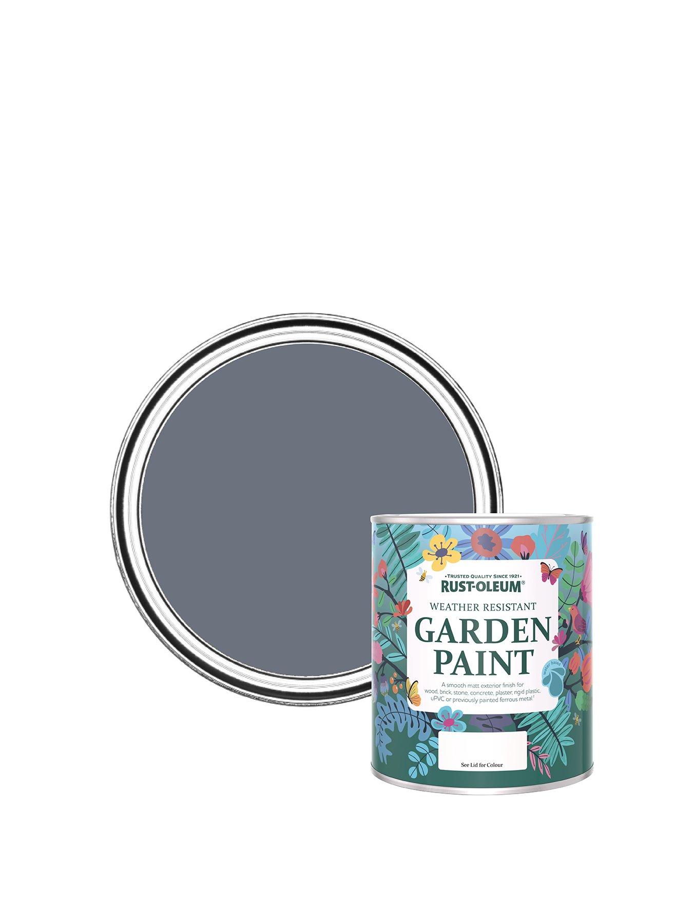 Product photograph of Rust-oleum Garden Paint Marine Grey 750ml from very.co.uk