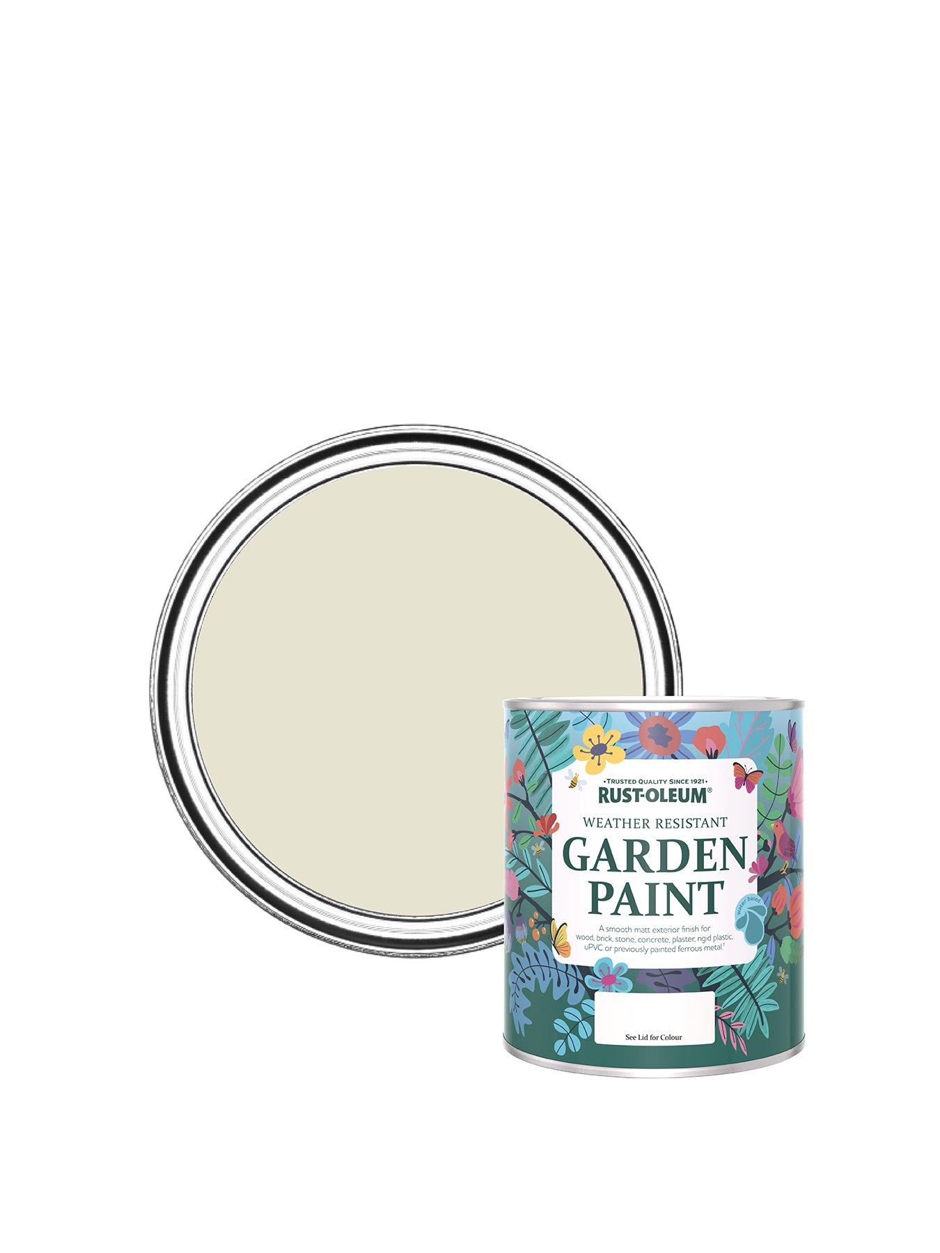 Product photograph of Rust-oleum Garden Paint Oyster 750ml from very.co.uk