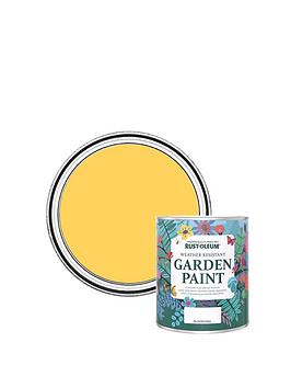 Product photograph of Rust-oleum Chalky Finish Garden Paint In Lemon Jelly Ndash 750 Ml Tin from very.co.uk