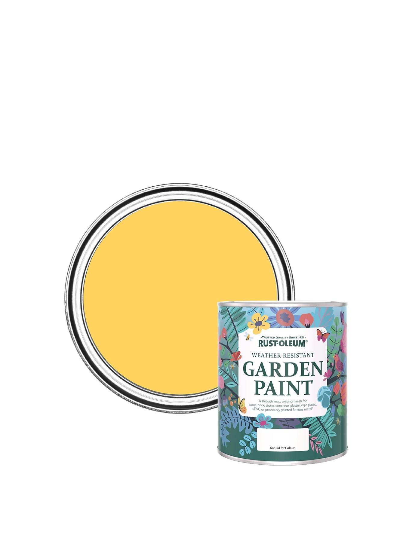 Image 1 of 4 of Rust-Oleum Chalky Finish Garden Paint in Lemon Jelly &ndash; 750 ml Tin&nbsp;