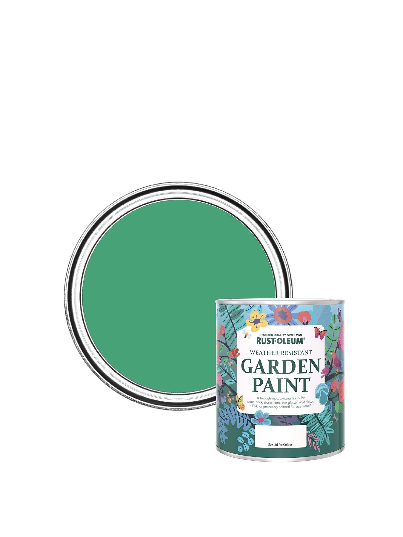 Product photograph of Rust-oleum Garden Paint Emerald 750ml from very.co.uk