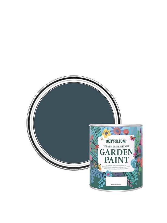 front image of rust-oleum-garden-paint-evening-blue-750ml
