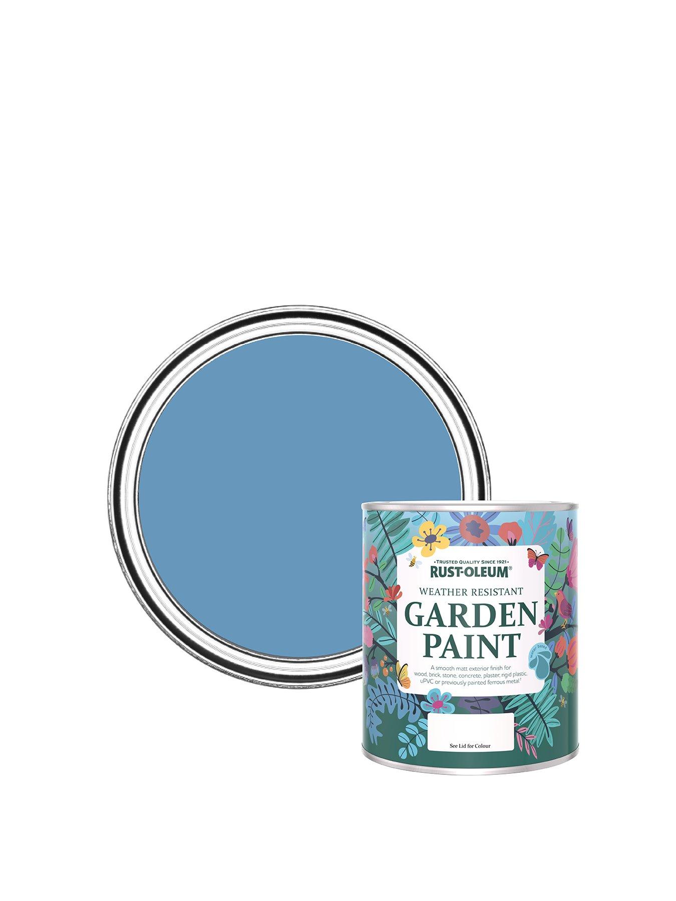 Product photograph of Rust-oleum Garden Paint Cornflower Blue 750ml from very.co.uk
