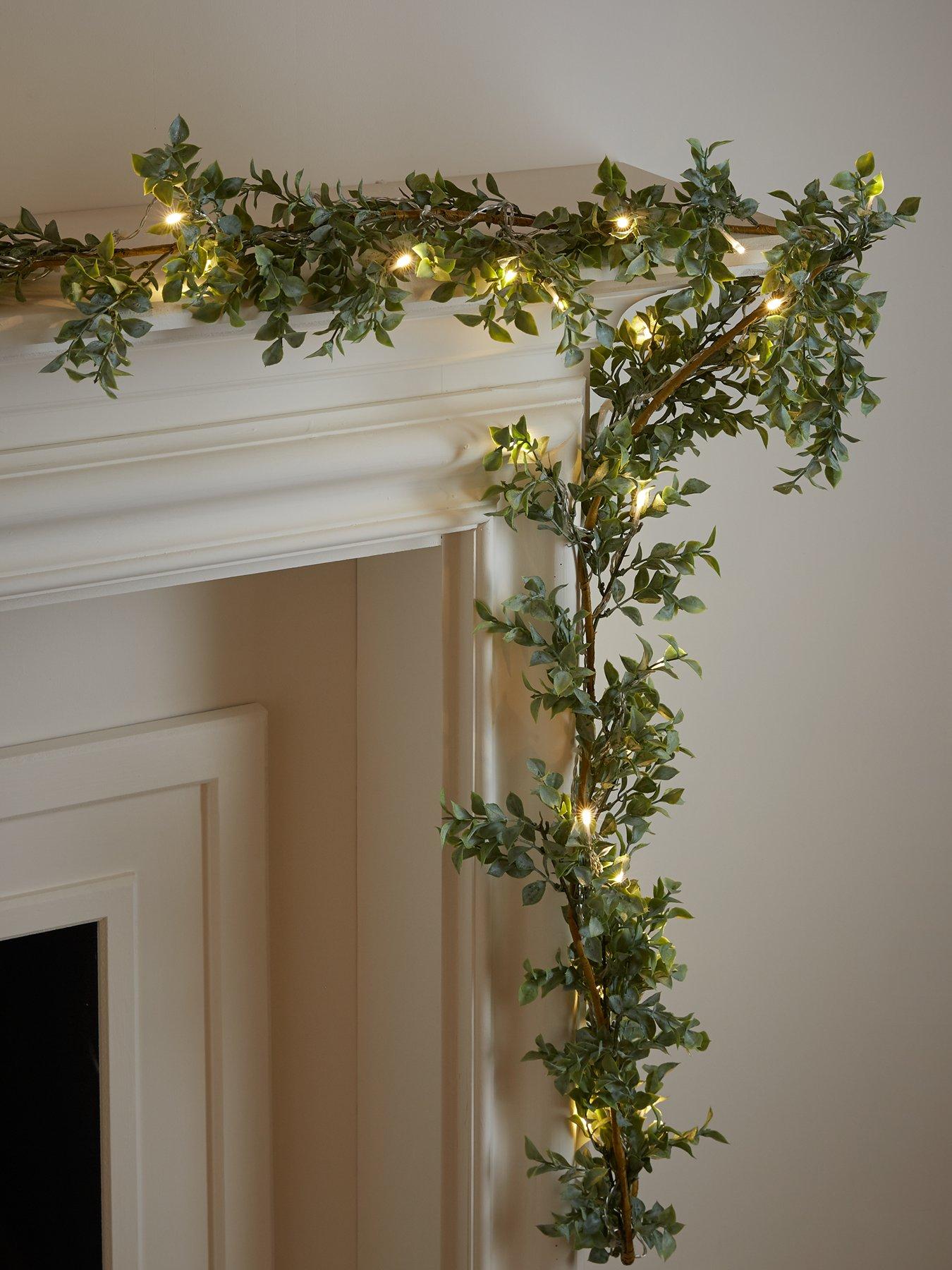 Product photograph of Pre-lit Foliage Christmas Garland Ndash 270 Cm from very.co.uk