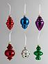  image of set-ofnbsp6-jewel-glass-christmasnbsptree-decorations