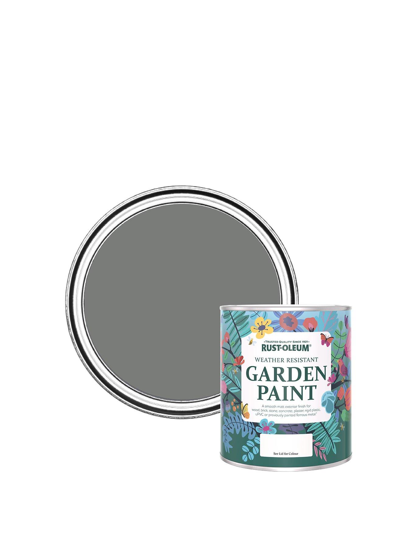 Product photograph of Rust-oleum Chalky Finish 750 Ml Garden Paint Ndash Torch Grey from very.co.uk