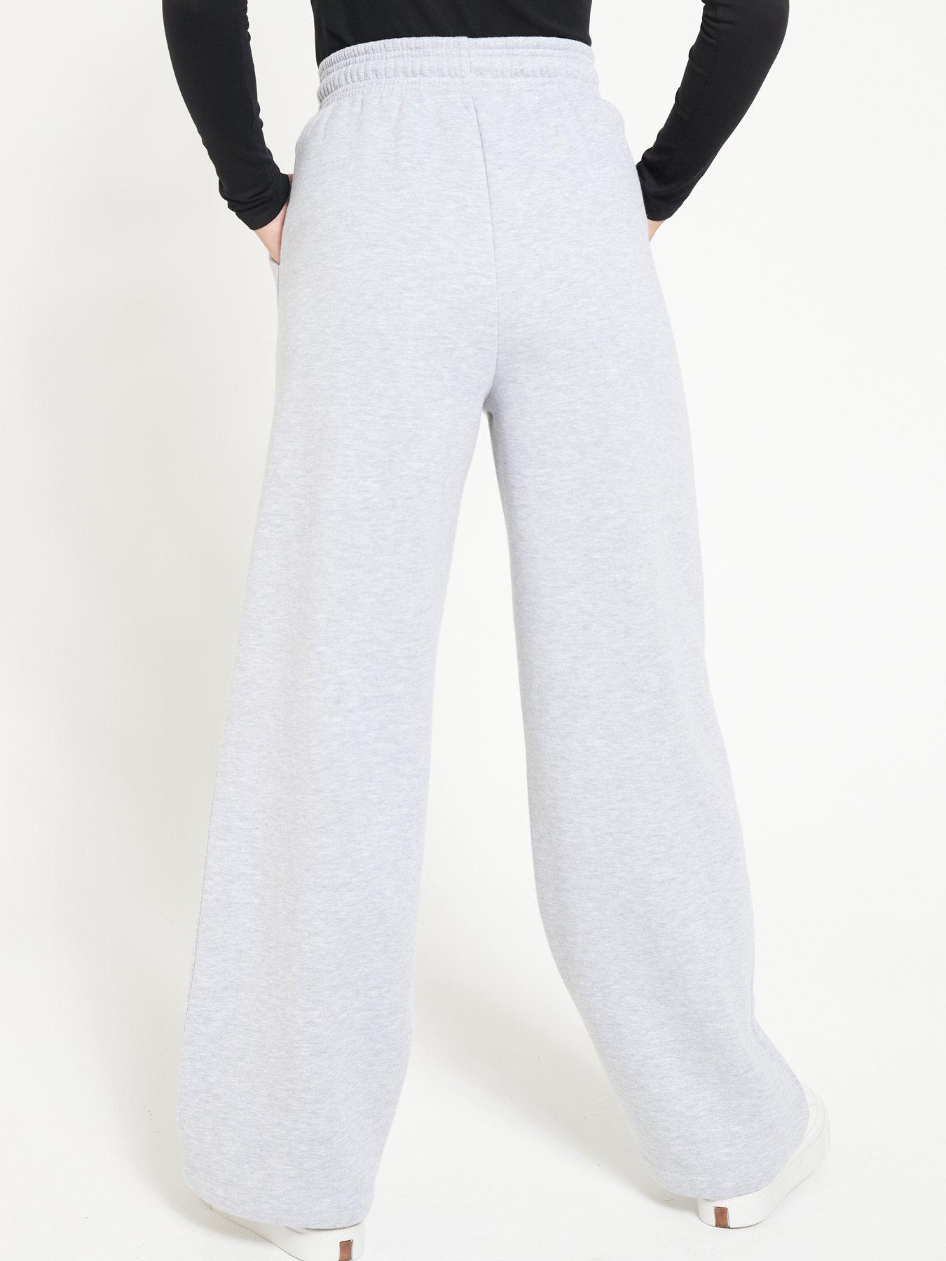Everyday Wide Leg Jogger Grey Marl Very