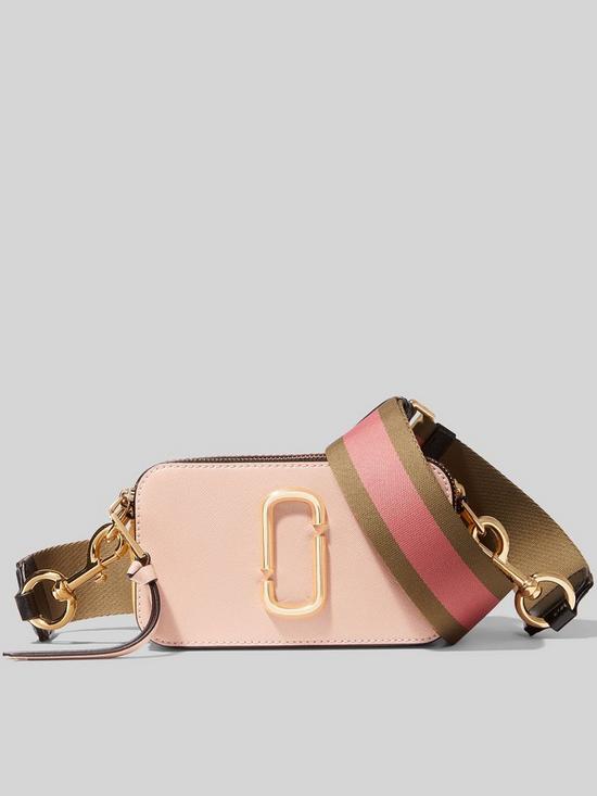 front image of marc-jacobs-the-snapshot-cross-body-bag-pink