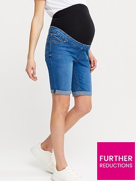new-look-maternity-over-bump-denim-shorts-bluenbsp