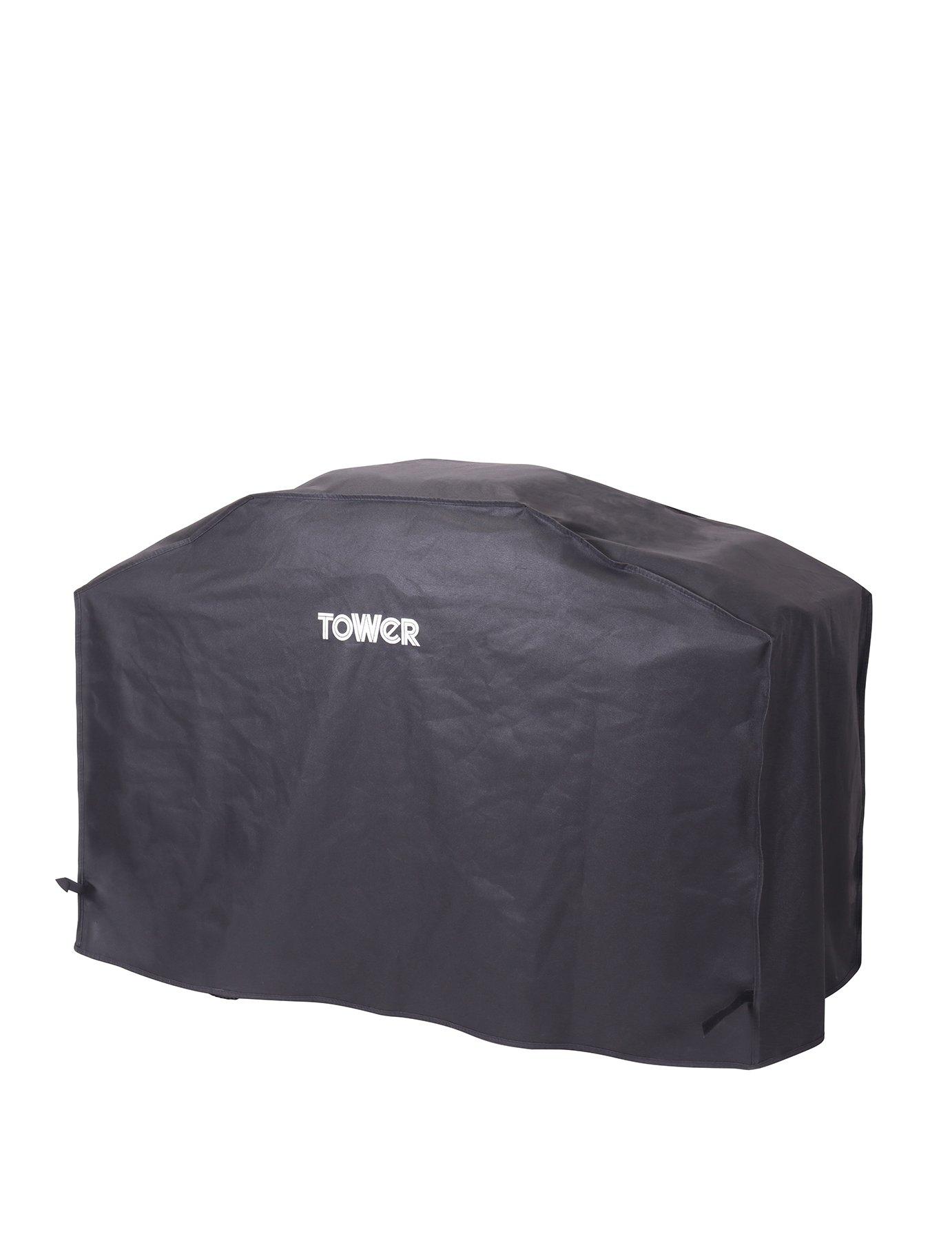 Product photograph of Tower Bbq Cover Fits Bbqs Smaller Than D 63 H 90 W 130cm from very.co.uk