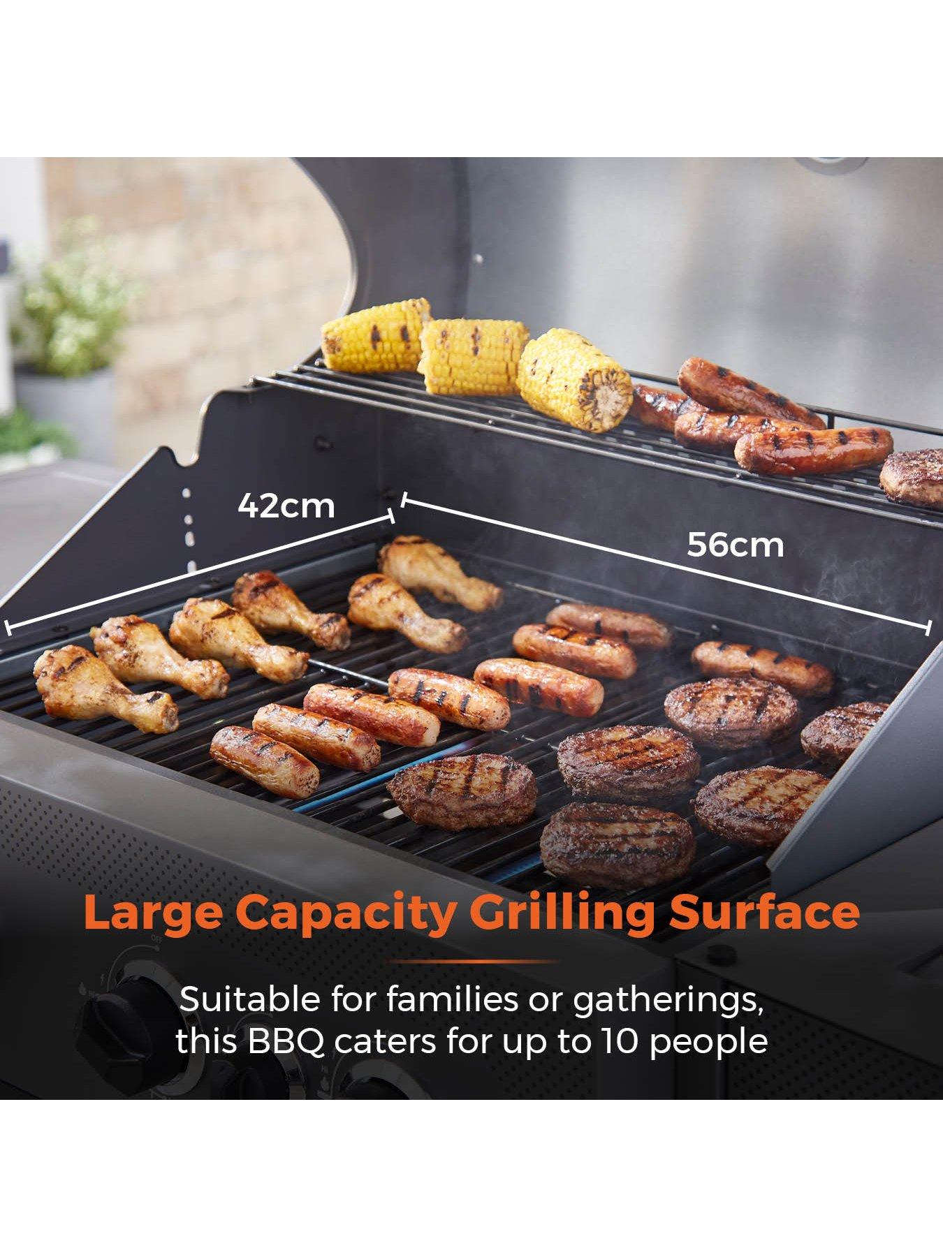 Image 5 of 7 of Tower Stealth 3000 3-Burner Porcelain Gas BBQ with Precision Thermometer and Rust Proof Design T978501 - Black