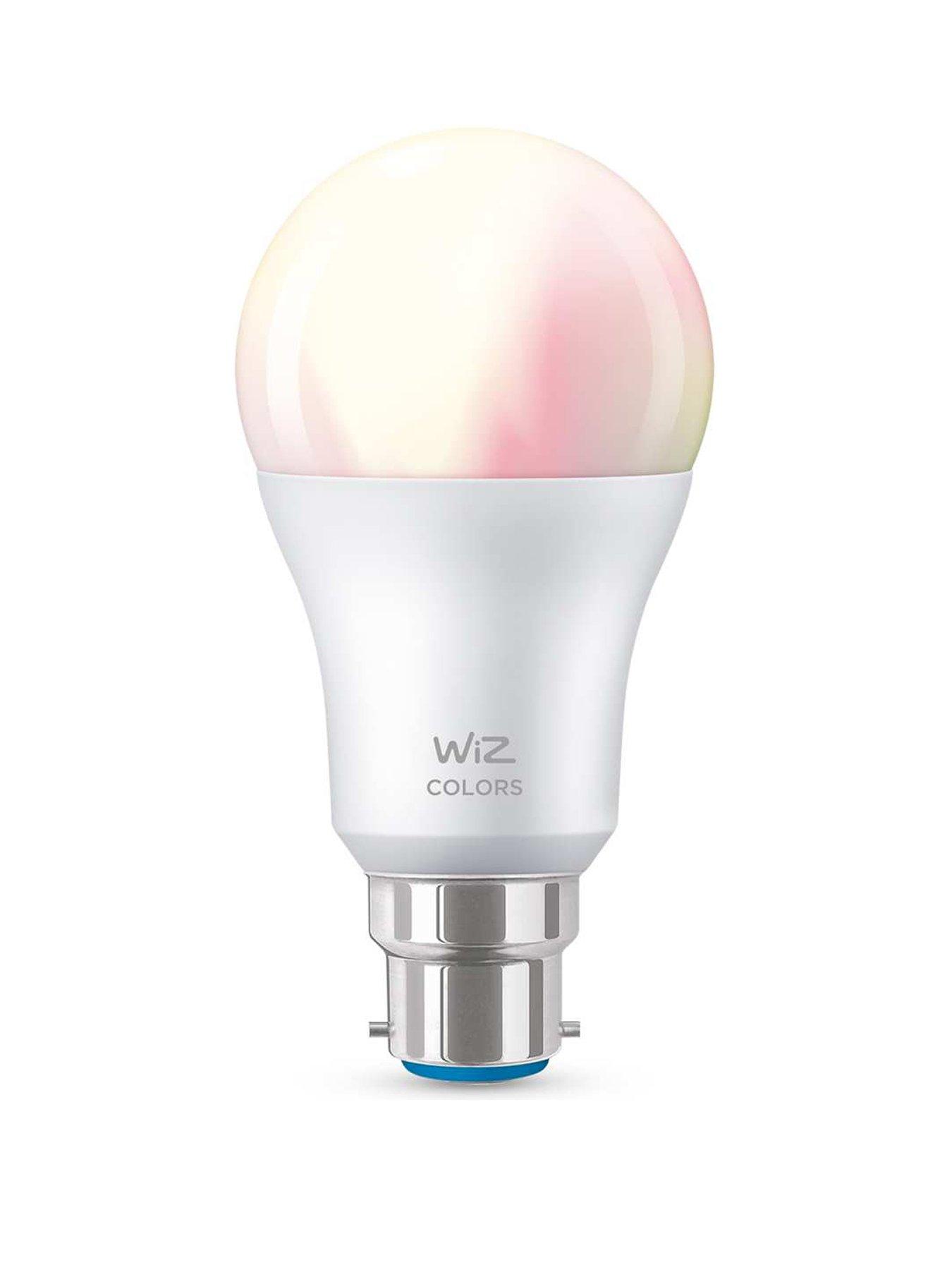 Product photograph of Wiz Wi-fi Ble 60w A60 B22 922-65 Rgb 1pf 6 from very.co.uk