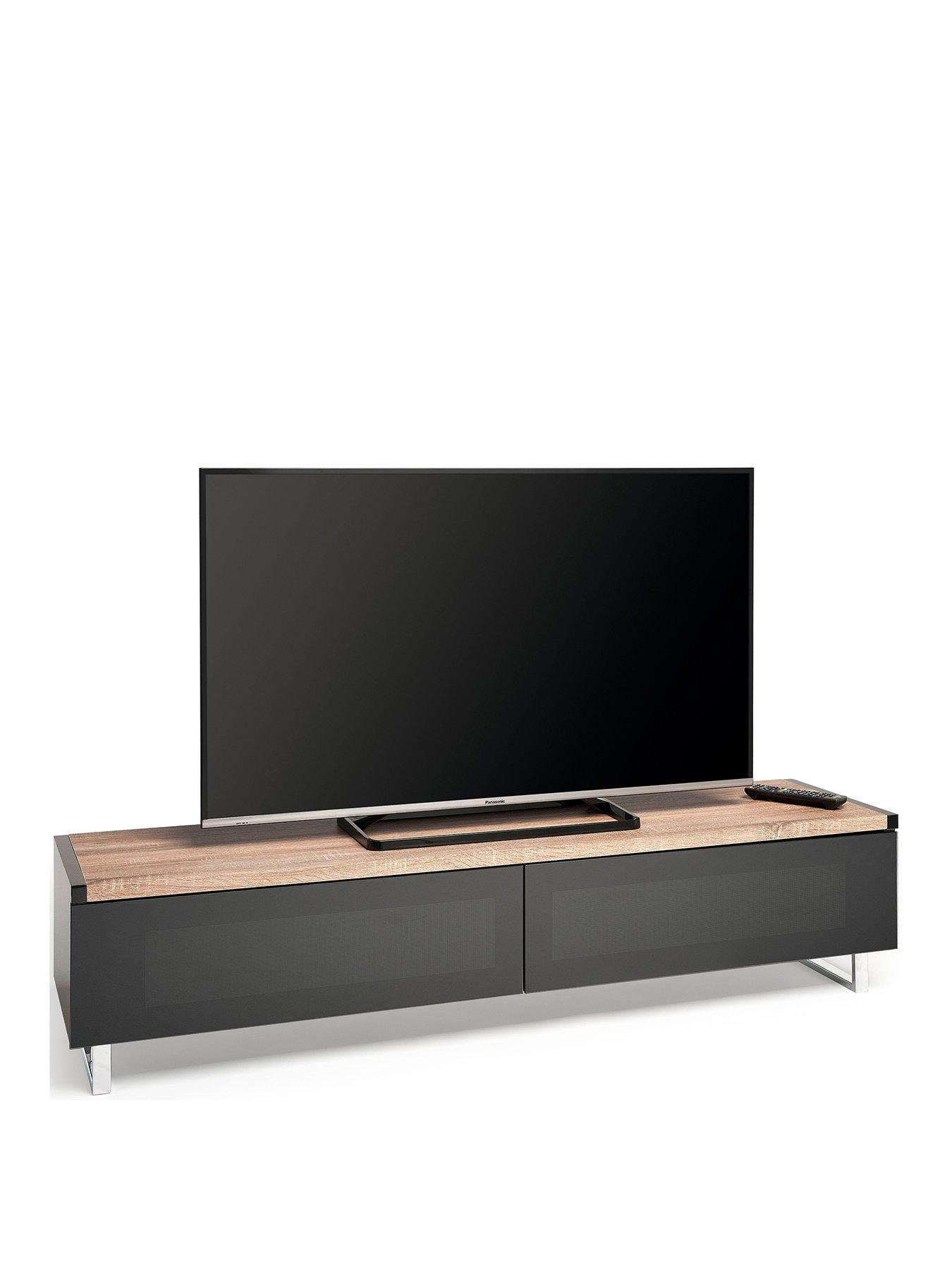 Image 2 of 5 of AVF Panorama&nbsp;160 TV Stand - Oak/Grey - fits up to 80&nbsp;inch TV