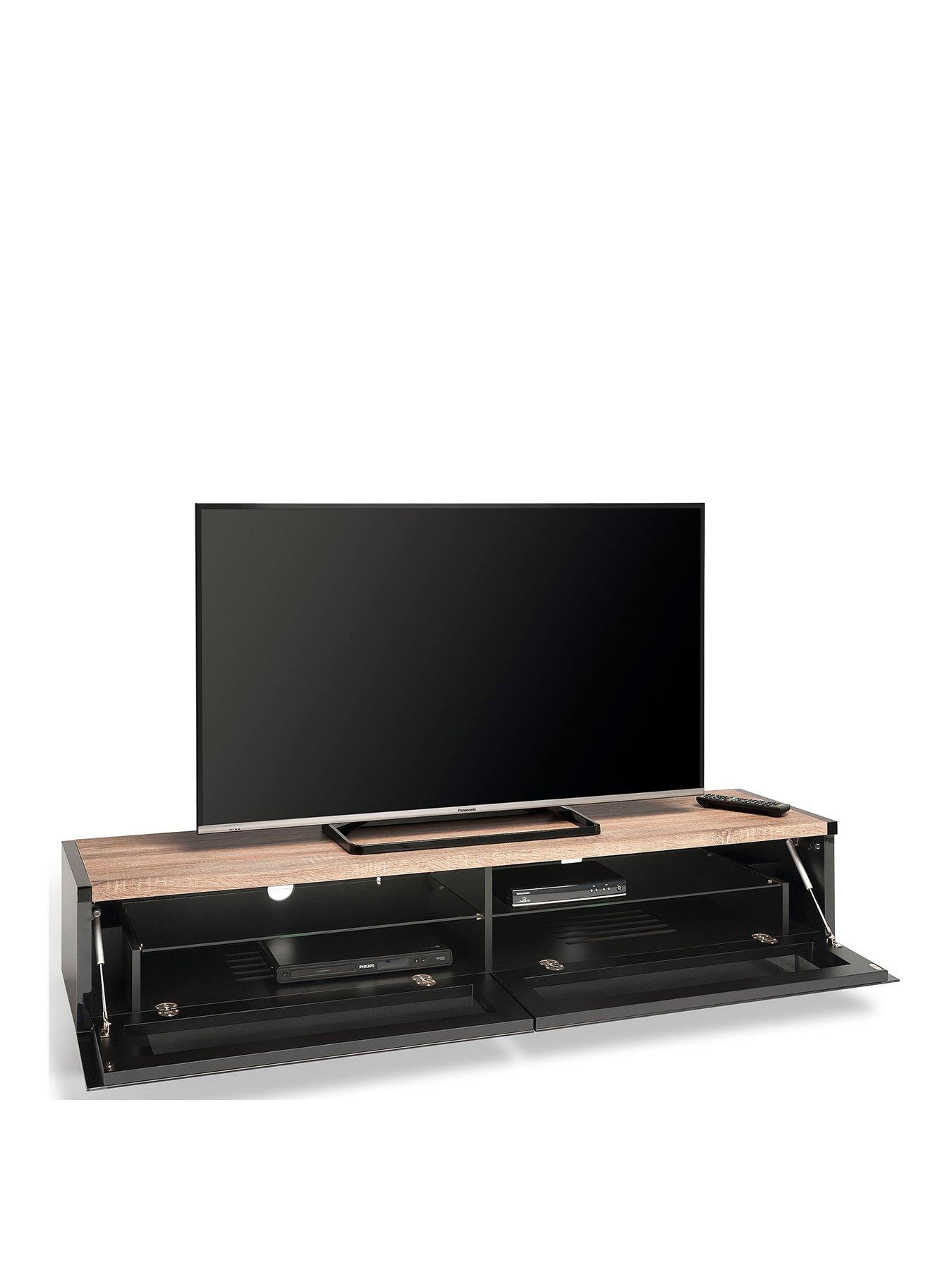 Image 3 of 5 of AVF Panorama&nbsp;160 TV Stand - Oak/Grey - fits up to 80&nbsp;inch TV