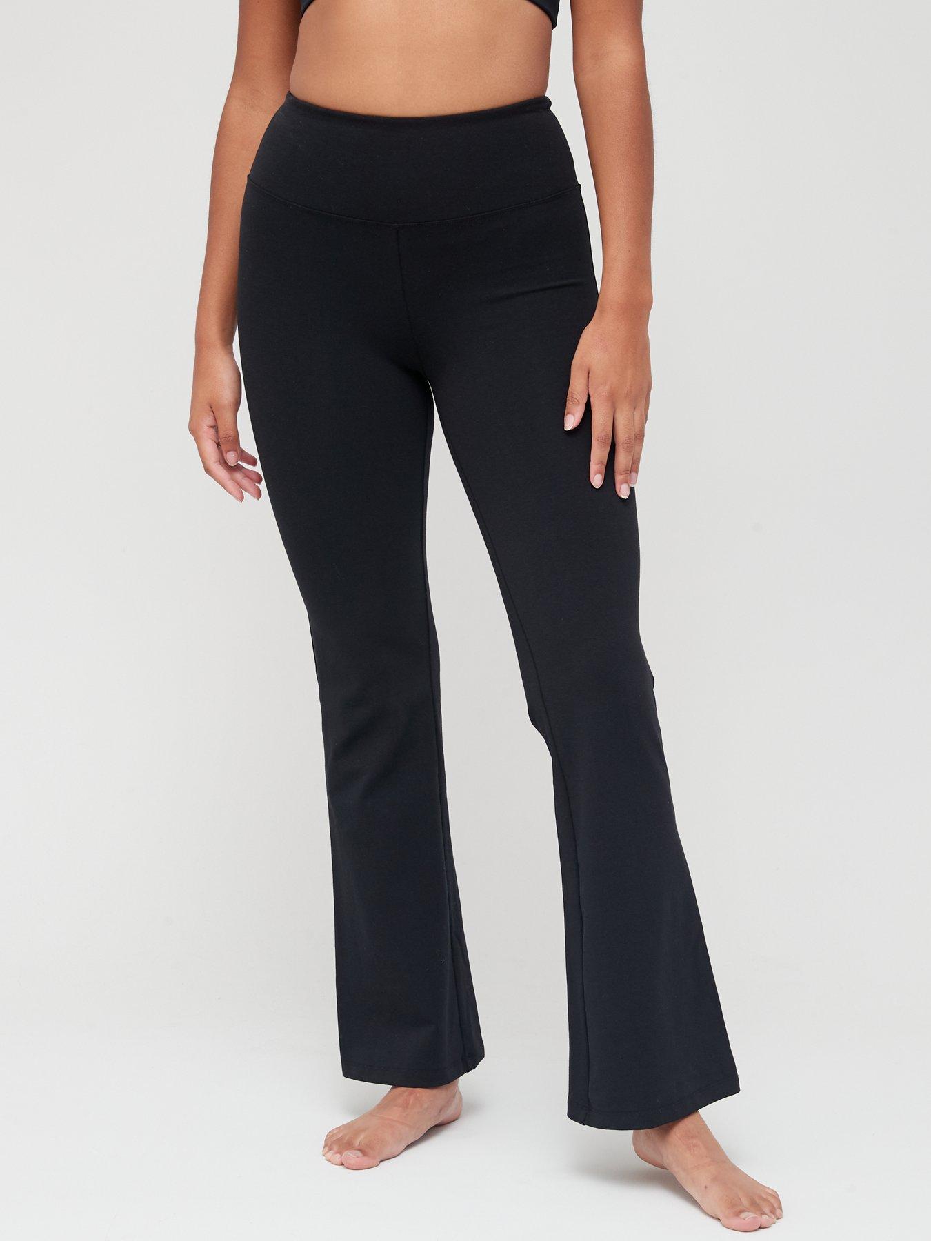 Yours Curve Wide Leg Pull On Stretch Jersey Yoga Pants - Women's - Plus Size  Curve Black : : Fashion