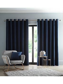 Product photograph of Studio G Arezzo Blackout Eyelet Curtains from very.co.uk