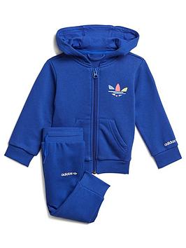 adidas-originals-infant-unisex-full-zip-hoodie-set-blue