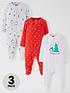 mini-v-by-very-baby-unisex-3-pack-christmas-sleepsuits-multifront