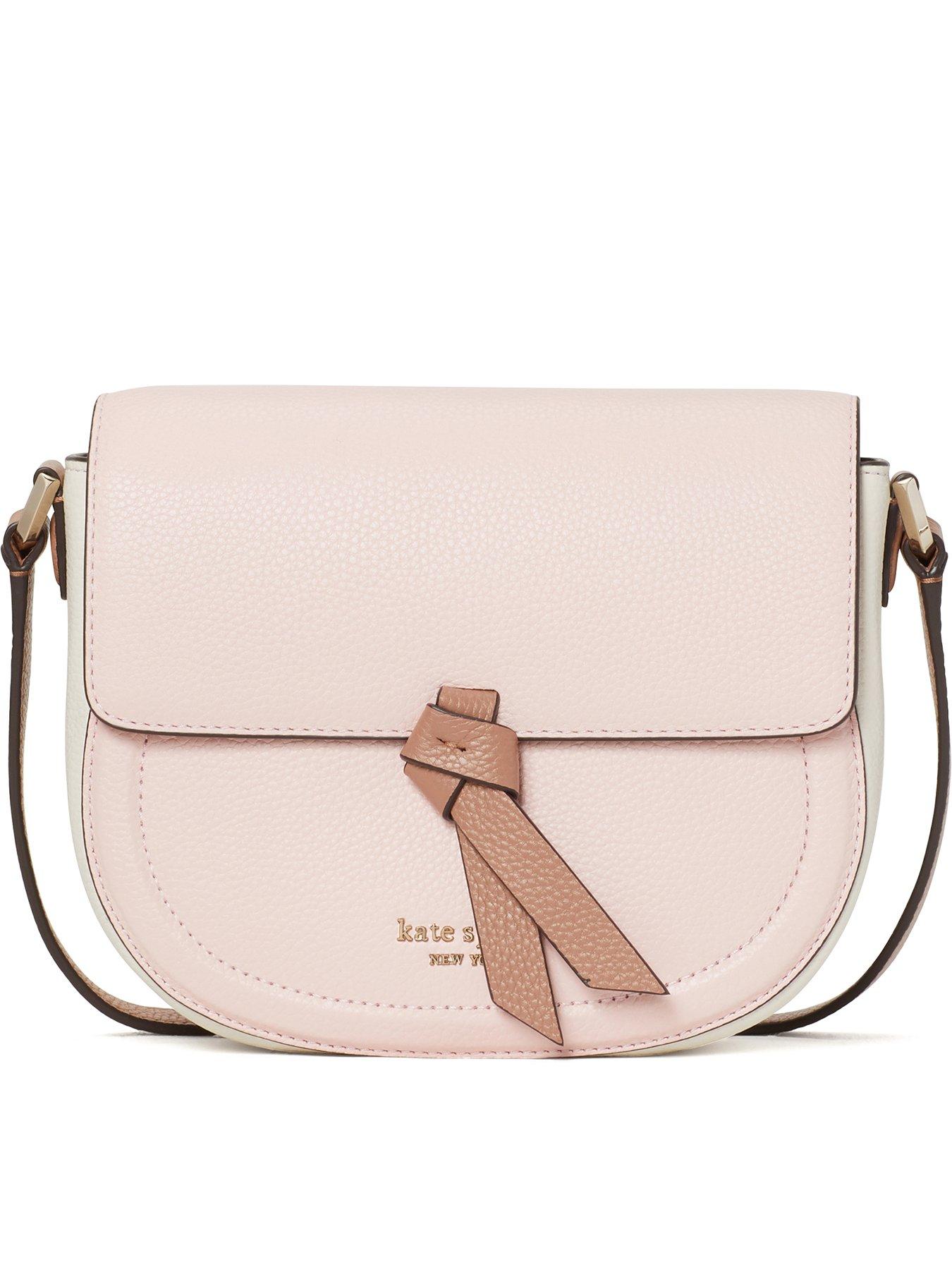 Kate Spade New York Knott Saddle Bag Pink very.co.uk