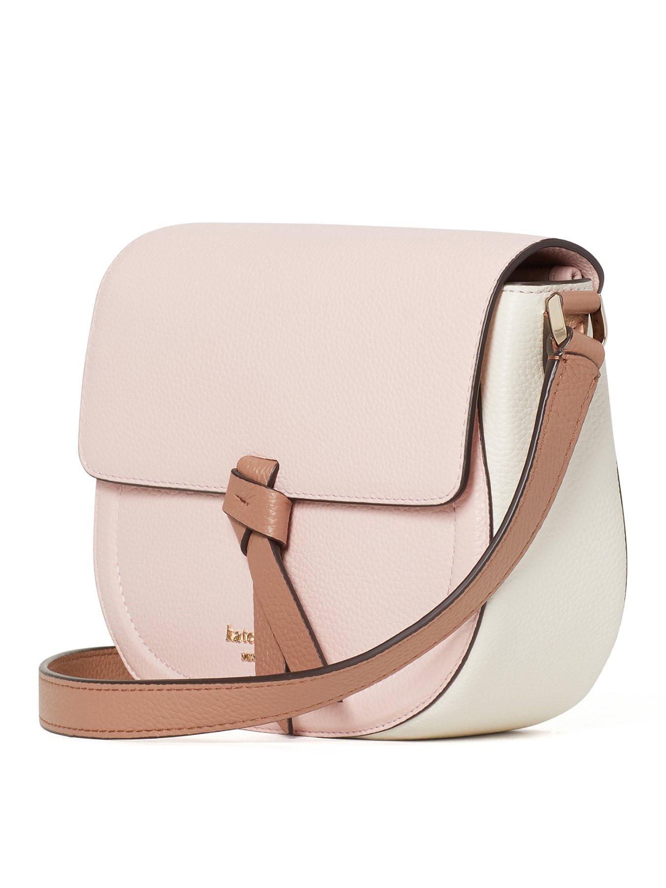 Kate Spade New York Knott Saddle Bag Pink very.co.uk