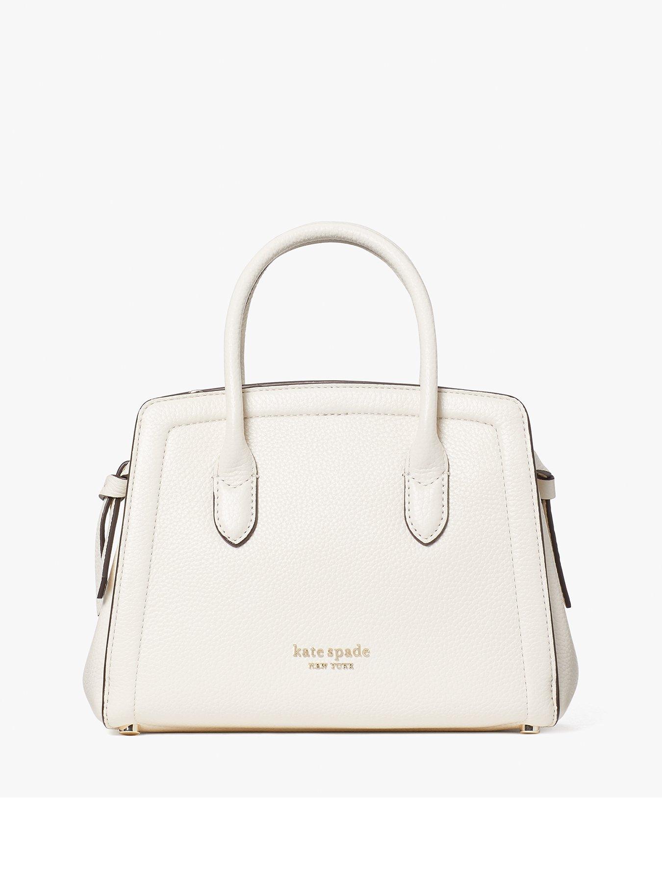 Kate Spade New York Knott Mini Satchel Bag - Off White | very.co.uk