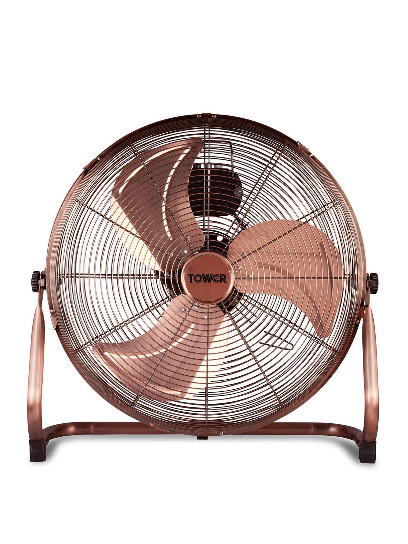 undefined T662000C High-Speed Velocity Floor Fan with Adjustable Tilt, Long-Life Motor, 18 inch, 100W, Copper
