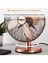  image of tower-t605000c-metal-desk-fan-with-3-speeds-automatic-oscillation-long-life-motor-12rdquo-35w-copper