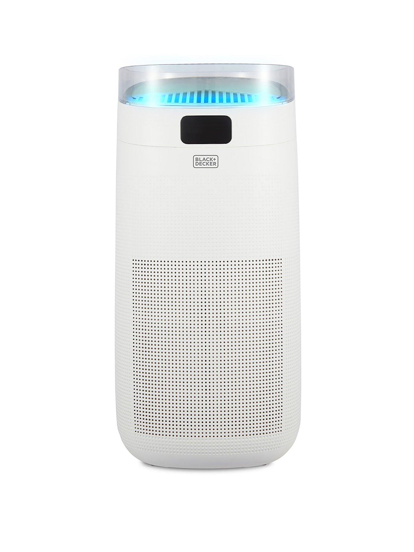 Black & Decker Air Purifier with Air Quality Sensor, 8-Hour Timer, White, BXAP62002GB