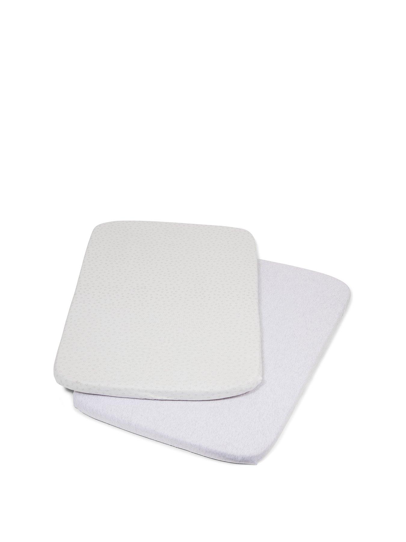 Image 3 of 5 of Tutti Bambini CoZee Fitted Sheets (2 Pack) - Grey / Cloud