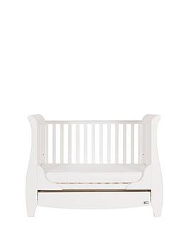 Tutti Bambini Katie Mini Sleigh Cot Bed - White