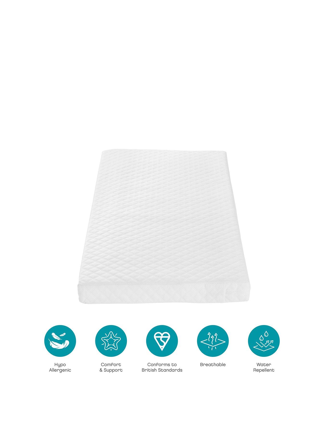 Product photograph of Tutti Bambini Sprung Cot Mattress 60 X 120 Cm from very.co.uk