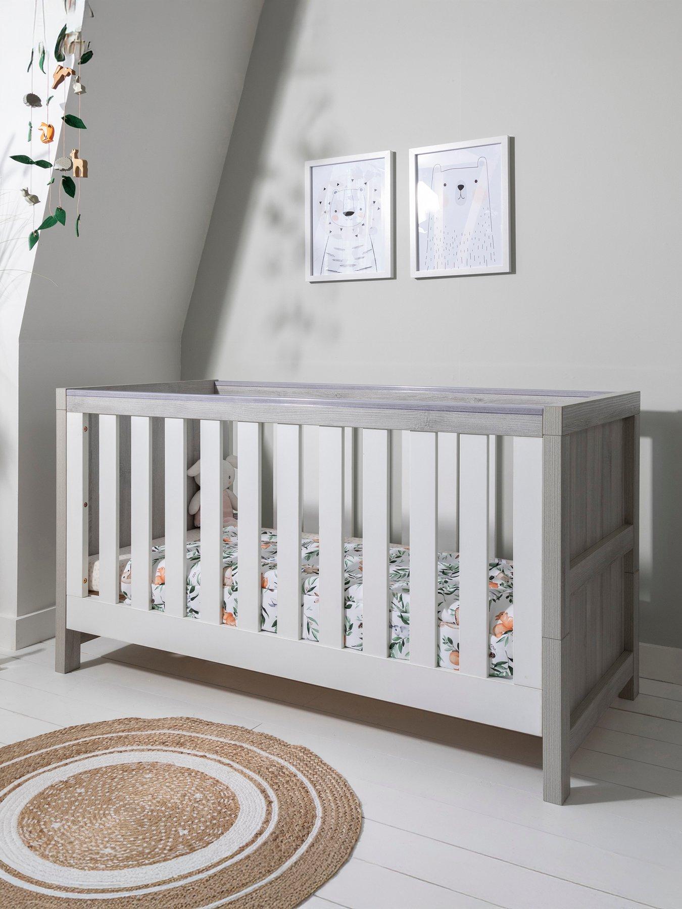 Image 1 of 7 of Tutti Bambini Modena 3 in 1 Cot bed - Grey Ash/White