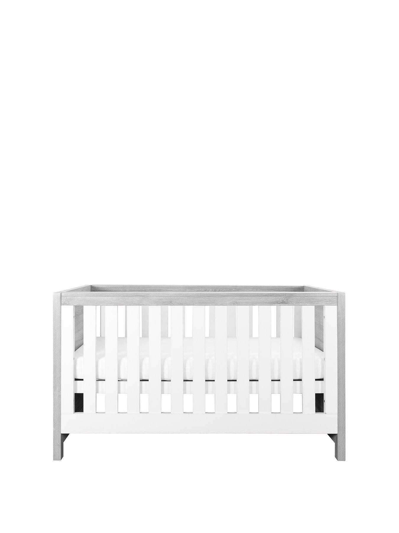 Product photograph of Tutti Bambini Modena 3 In 1 Cot Bed - Grey Ash White from very.co.uk